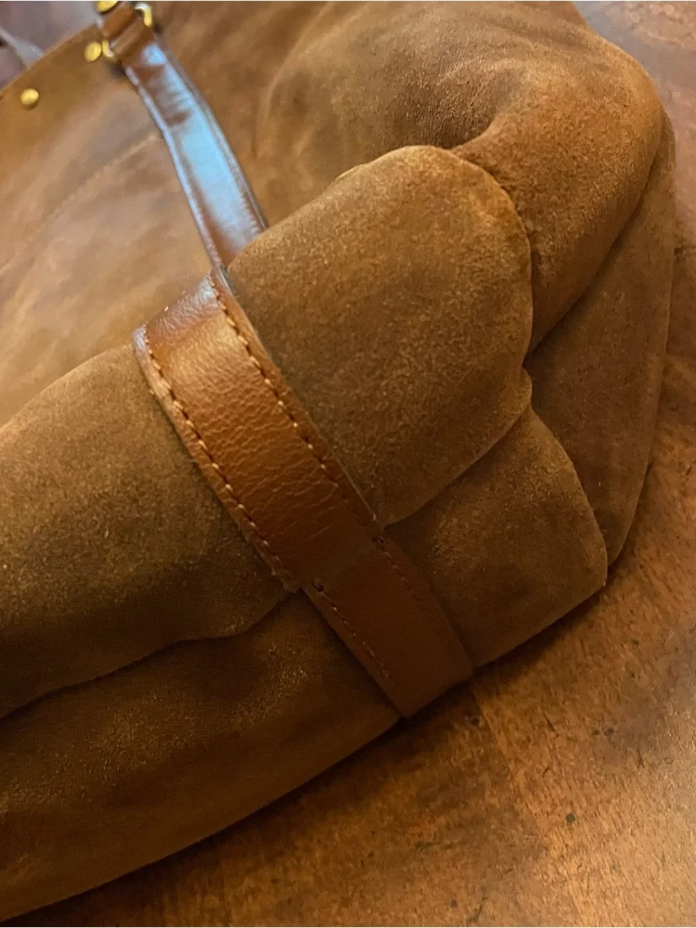 Patricia Nash Benvenuto Tote - Brown Burnished Suede - Large